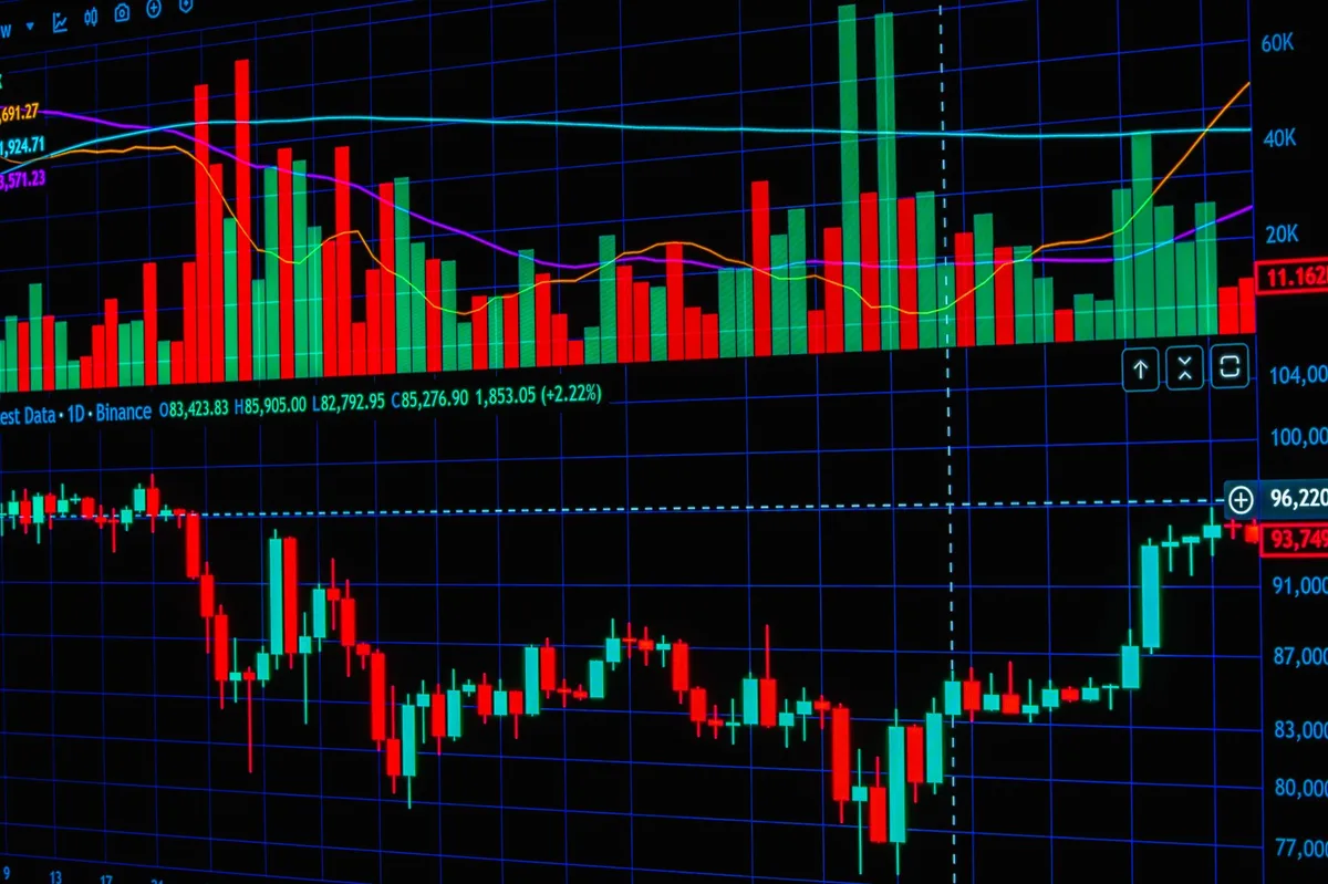 Rising bar chart representing interest rate increases