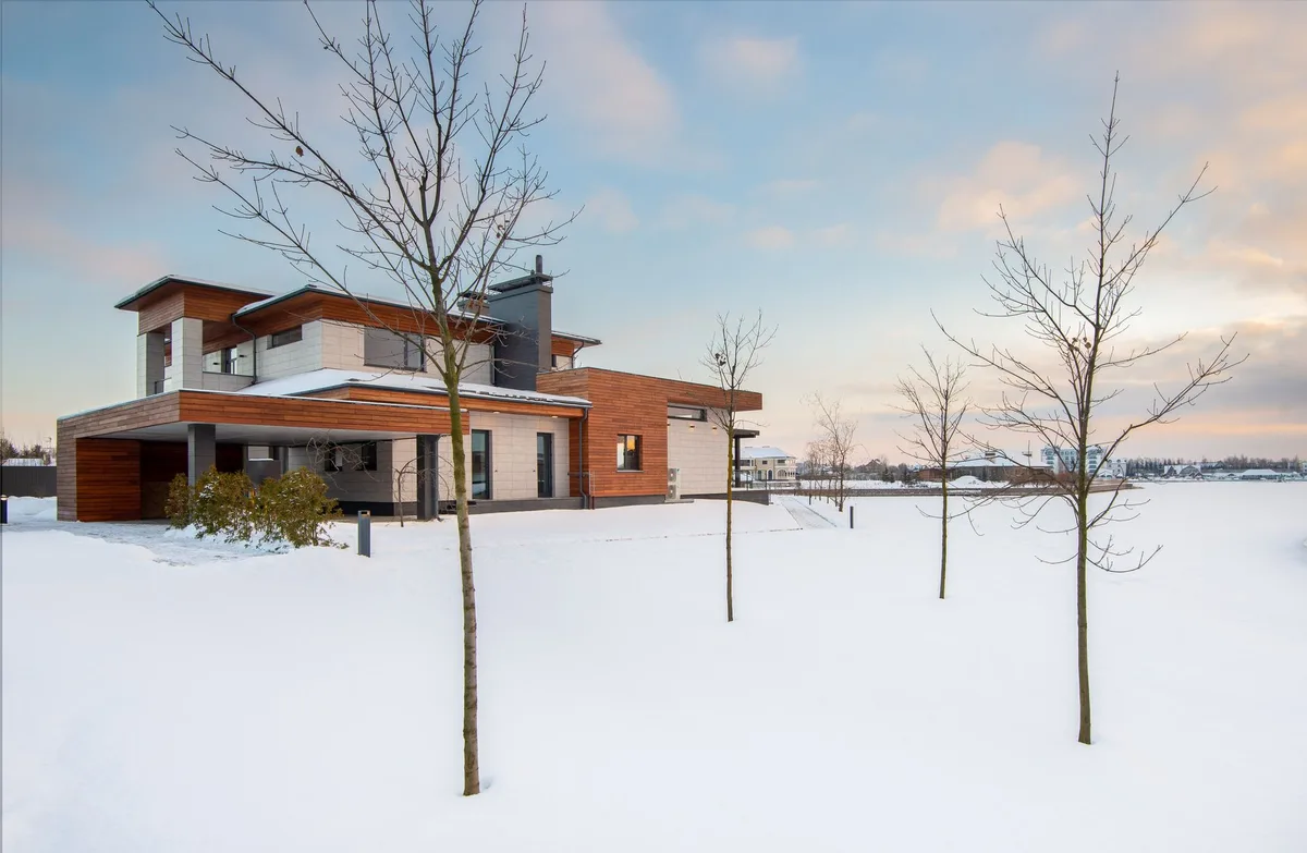 Modern residential property representing equity in a home