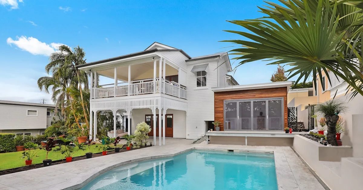 A modern home exterior suitable for a home improvement mortgage article